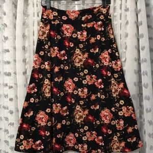 Flower power midi skirt